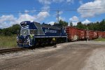 After lining the switch, Y505 heads in to Tunnel Yard